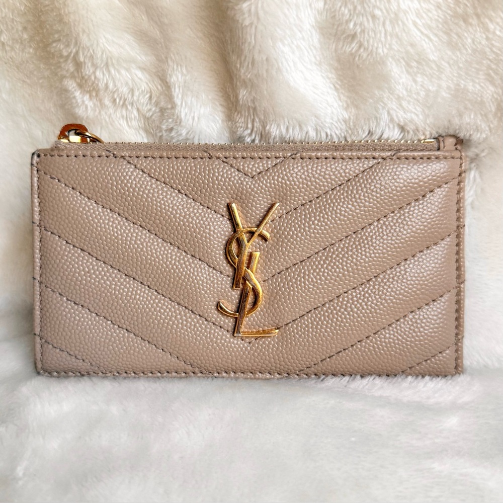 Saint Laurent Zip Card Holder
